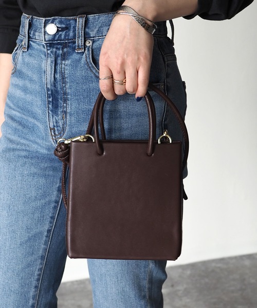 Riberry（リベリー）の「ショッパー風ミニショルダーバッグ（ショルダーバッグ・レディース・ホワイト/ブラック/ブラウン・FREE）」の3枚目の写真