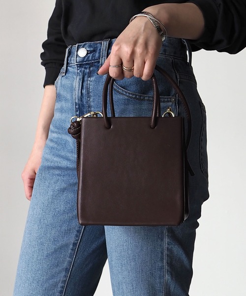 Riberry（リベリー）の「ショッパー風ミニショルダーバッグ（ショルダーバッグ・レディース・ホワイト/ブラック/ブラウン・FREE）」の19枚目の写真