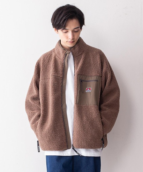 【BEN DAVIS／ベンデイビス】プードルボアフリーススタンドジャケット　ユニセックス