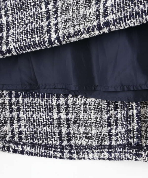 N.（N. Natural Beauty Basic）（エヌエヌナチュラルビューティーベーシック）の「【S Size Line】◆ツイードチェックセミフレアスカート（スカート・レディース・ブラック/ネイビー/ブラウン・SMALL/MEDIUM）」の21枚目の写真