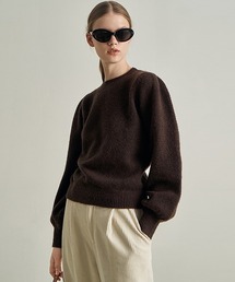 【Fano Studios】Wool yarn crew neck knit FD21S102