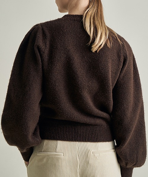 Fano Studios(ファノ ストゥディオズ)の「【Fano Studios】Wool yarn crew neck knit FD21S102(ニット/セーター・レディース・ブラウン・M/L/S)」の8枚目の写真
