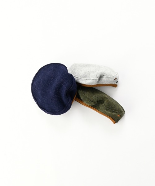 45R(フォーティファイブアール)の「縮絨のベレー帽(ハンチング/ベレー帽・レディース・カーキ/ネイビー/グレー・SMALL)」の5枚目の写真