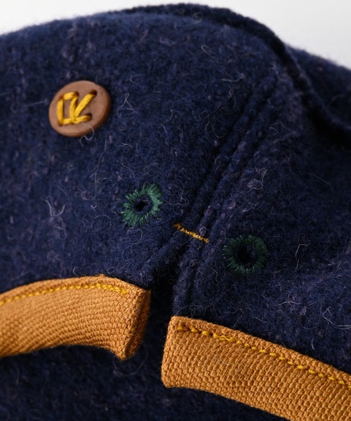 45R(フォーティファイブアール)の「縮絨のベレー帽(ハンチング/ベレー帽・レディース・カーキ/ネイビー/グレー・SMALL)」の4枚目の写真