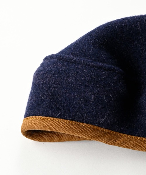 45R(フォーティファイブアール)の「縮絨のベレー帽(ハンチング/ベレー帽・レディース・カーキ/ネイビー/グレー・SMALL)」の7枚目の写真