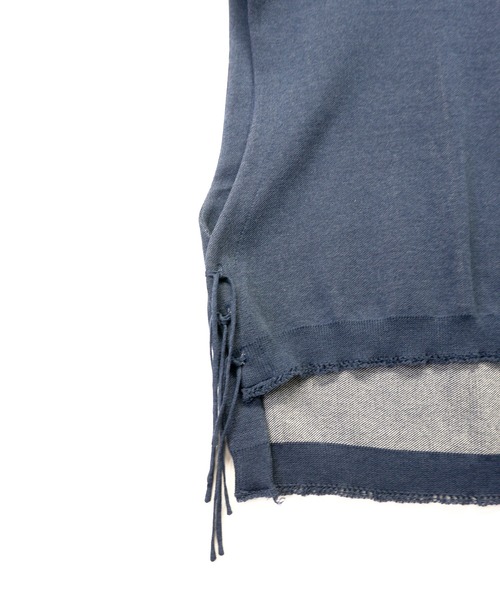 masterkey（マスターキー）の「masterkey マスターキー / FLYING-B ボーンズ柄ジャガードニットベスト / MK22S-K-10（ベスト・メンズ・ベージュ/インディゴブルー・2/1）」の14枚目の写真