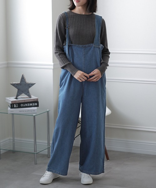ElegChic(エレグシック)の「アシメトリーショルダーサロペット(サロペット/オーバーオール・レディース・ネイビー/ブルー・MEDIUM/LARGE/X-LARGE/XX-LARGE/XXX-LARGE)」の17枚目の写真