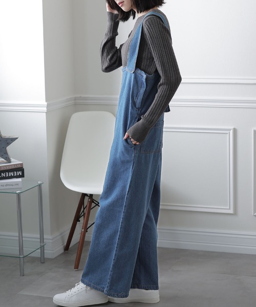 ElegChic(エレグシック)の「アシメトリーショルダーサロペット(サロペット/オーバーオール・レディース・ネイビー/ブルー・MEDIUM/LARGE/X-LARGE/XX-LARGE/XXX-LARGE)」の15枚目の写真