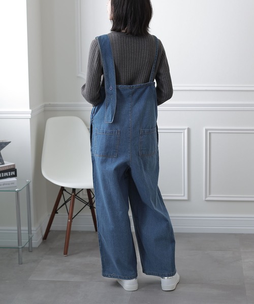 ElegChic(エレグシック)の「アシメトリーショルダーサロペット(サロペット/オーバーオール・レディース・ネイビー/ブルー・MEDIUM/LARGE/X-LARGE/XX-LARGE/XXX-LARGE)」の7枚目の写真