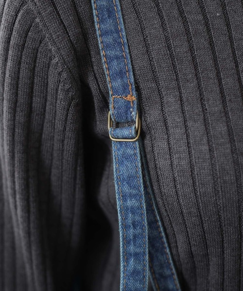 ElegChic(エレグシック)の「アシメトリーショルダーサロペット(サロペット/オーバーオール・レディース・ネイビー/ブルー・MEDIUM/LARGE/X-LARGE/XX-LARGE/XXX-LARGE)」の16枚目の写真