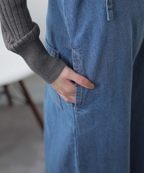 ElegChic(エレグシック)の「アシメトリーショルダーサロペット(サロペット/オーバーオール・レディース・ネイビー/ブルー・MEDIUM/LARGE/X-LARGE/XX-LARGE/XXX-LARGE)」の8枚目の写真