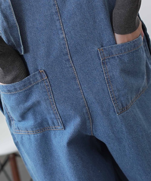 ElegChic(エレグシック)の「アシメトリーショルダーサロペット(サロペット/オーバーオール・レディース・ネイビー/ブルー・MEDIUM/LARGE/X-LARGE/XX-LARGE/XXX-LARGE)」の14枚目の写真