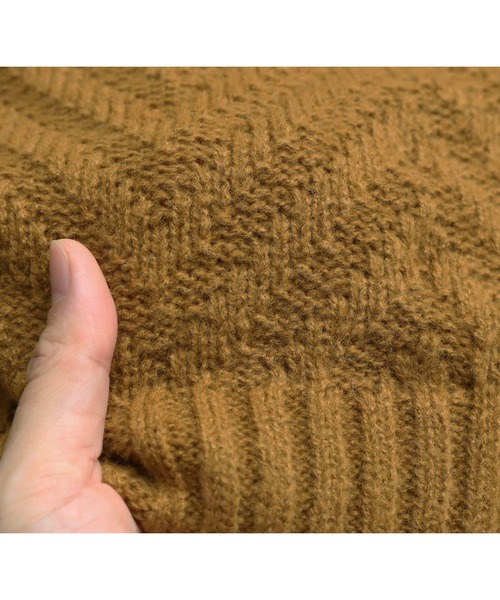 reca(レカ)の「ドルマンスリーブヘリンボーン編みニットプルオーバー(ニット/セーター・レディース・グリーン/マスタード/グレイッシュベージュ/ブルー・FREE)」の8枚目の写真