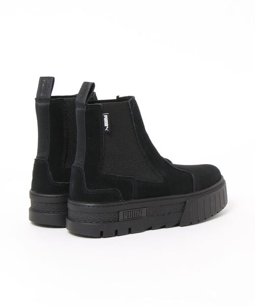 PUMA(プーマ)の「【PUMA】メイズ チェルシー スウェード ウィメンズ (382829)(ブーツ・レディース・ブラック/アイボリー・24.5/23.5)」の3枚目の写真