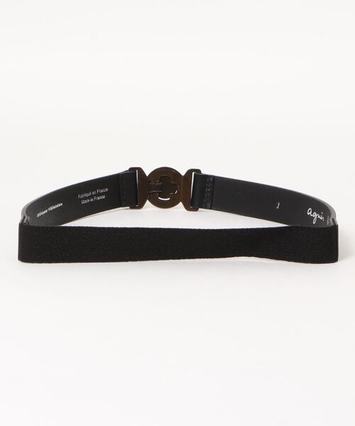 agnes b.(アニエスベー)の「CU01 CEINTURE レザーベルト(ベルト・レディース・ブラック・1/2)」の2枚目の写真