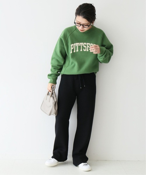 SLOBE IENA(スローブイエナ)の「ウォッシャブルウールニットパンツ【ウエストゴム/手洗い可能】◆(その他パンツ・レディース・ブラック/ベージュ・40/38/36)」の14枚目の写真