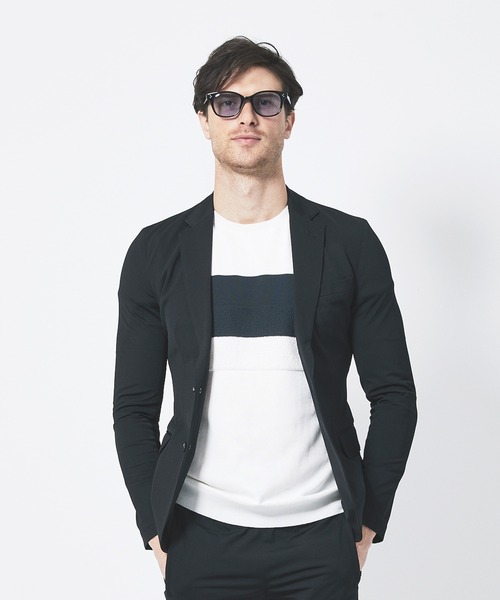 junhashimoto(ジュンハシモト)の「J06 2B SHIRTS JACKET(テーラードジャケット・メンズ・ベージュ/ブラック・4/3/5/2)」の1枚目の写真