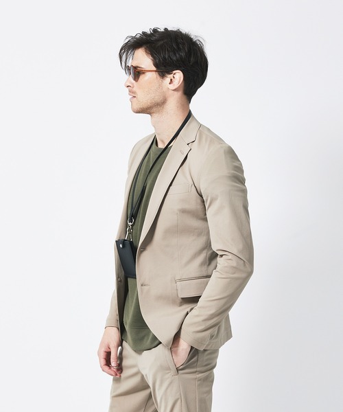 junhashimoto(ジュンハシモト)の「J06 2B SHIRTS JACKET(テーラードジャケット・メンズ・ベージュ/ブラック・4/3/5/2)」の3枚目の写真