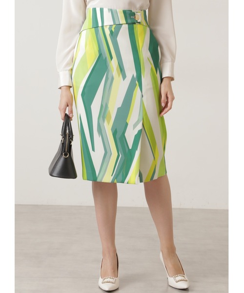 セール マルチカラーラインプリントスカート セットアップ対応商品 スカート Pinky Dianne ピンキーアンドダイアン のファッション通販 Zozotown