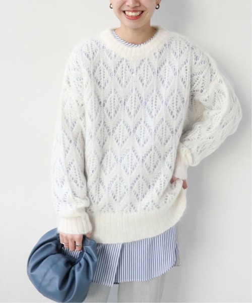 JOURNAL STANDARD relume KHWOPA 丸首ニット 白 JOURNAL STANDARD relume（ジャーナルスタンダード レリューム