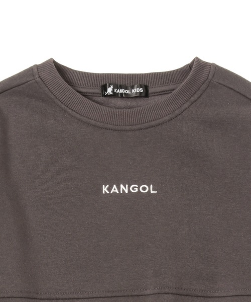 KANGOL(カンゴール)の「KANGOL カンゴール バックロゴ 裏起毛スウェットトレーナー(スウェット・キッズ・チャコール/ピンク・130cm/150cm/160cm/140cm)」の9枚目の写真