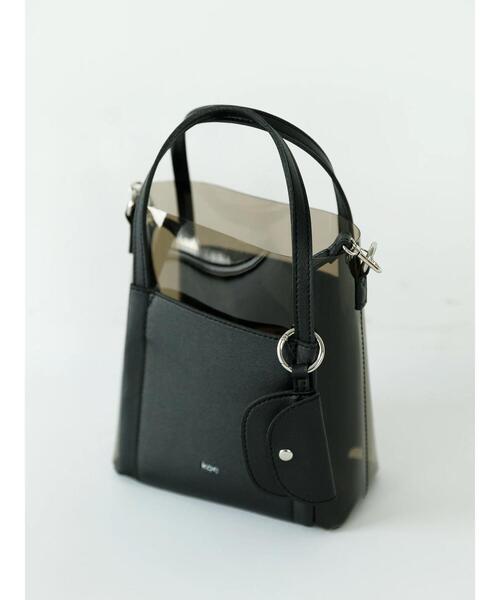 koe（コエ）の「クリアマルチ２ＷＡＹトート＊（トートバッグ・レディース・ブラック/ブラウン/オフホワイト/ライトグリーン/ライトイエロー・FREE）」の16枚目の写真