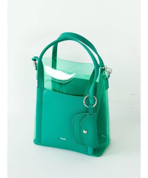 koe（コエ）の「クリアマルチ２ＷＡＹトート＊（トートバッグ・レディース・ブラック/ブラウン/オフホワイト/ライトグリーン/ライトイエロー・FREE）」の19枚目の写真