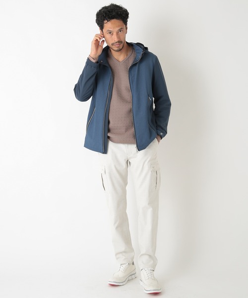 MEN'S BIGI(メンズビギ)の「ニットコンビカットソー(Tシャツ/カットソー・メンズ・ホワイト/ブラック/ブラウン・01/02/03)」の9枚目の写真