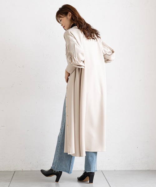 prose verse（プロズヴェール）の「フロント＆袖タックボタンシャツワンピ（シャツワンピース・レディース・ネイビー/ピンク/モカ/ホワイト系その他・MEDIUM）」の22枚目の写真