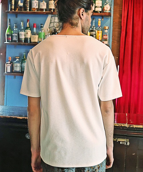 RATTLE TRAP(ラトルトラップ)の「ヘンリーネックTシャツ(Tシャツ/カットソー・メンズ・ホワイト/ブラック/ベージュ・S/M/L)」の6枚目の写真