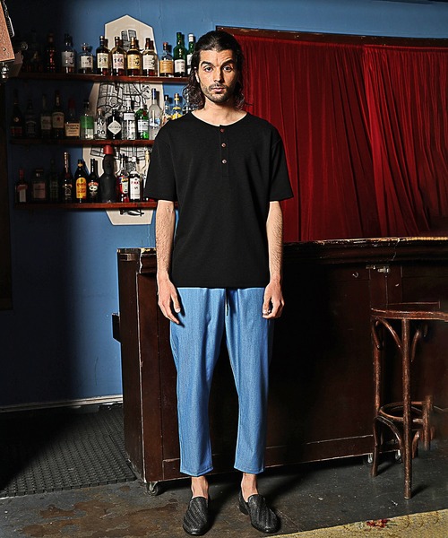 RATTLE TRAP(ラトルトラップ)の「ヘンリーネックTシャツ(Tシャツ/カットソー・メンズ・ホワイト/ブラック/ベージュ・S/M/L)」の11枚目の写真