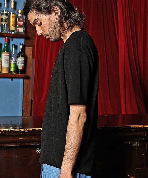 RATTLE TRAP(ラトルトラップ)の「ヘンリーネックTシャツ(Tシャツ/カットソー・メンズ・ホワイト/ブラック/ベージュ・S/M/L)」の13枚目の写真