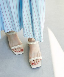 natural couture | パールストラップサンダル(サンダル)