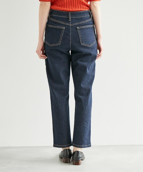 ROPE' PICNIC（ロペピクニック）の「お仕事にも/ストレッチデニムストレートパンツ（デニムパンツ・レディース・ネイビー/ブルー系その他3・40/38/36）」の14枚目の写真