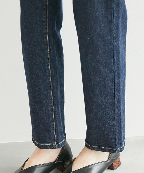 ROPE' PICNIC（ロペピクニック）の「お仕事にも/ストレッチデニムストレートパンツ（デニムパンツ・レディース・ネイビー/ブルー系その他3・40/38/36）」の6枚目の写真