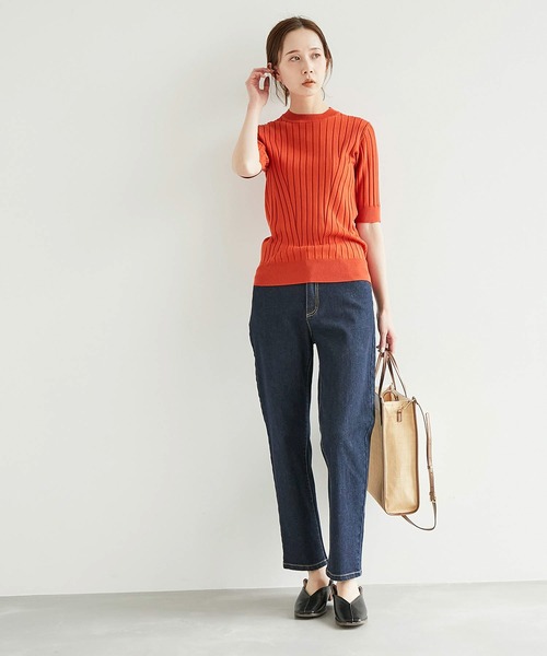 ROPE' PICNIC（ロペピクニック）の「お仕事にも/ストレッチデニムストレートパンツ（デニムパンツ・レディース・ネイビー/ブルー系その他3・40/38/36）」の15枚目の写真