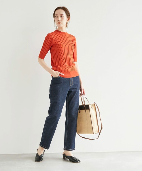 ROPE' PICNIC（ロペピクニック）の「お仕事にも/ストレッチデニムストレートパンツ（デニムパンツ・レディース・ネイビー/ブルー系その他3・40/38/36）」の13枚目の写真