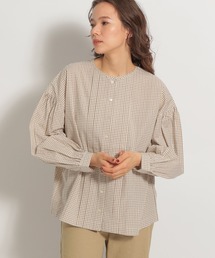 niko and... | マーセミニギンガムタックブラウス(シャツ/ブラウス)