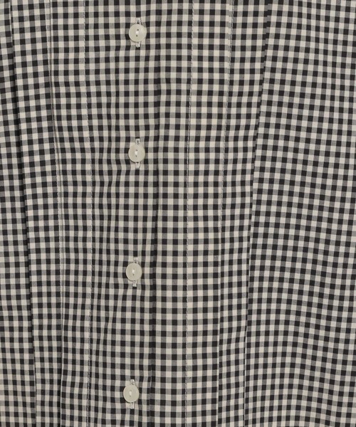 niko and...（ニコアンド）の「マーセミニギンガムタックブラウス（シャツ/ブラウス・レディース・ブラック/ブルー/クリーム・MEDIUM/LARGE）」の12枚目の写真