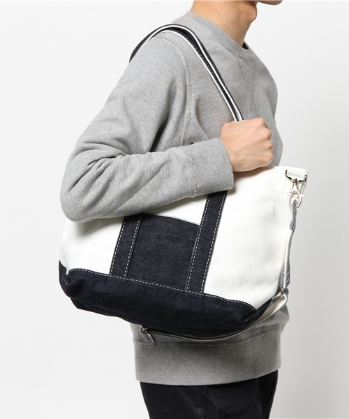 Denime(ドゥニーム)の「【DENIMExNOMAD】TOTE BAG S/ドゥニーム×ノマド トートバッグ(トートバッグ・メンズ・ネイビー・FREE)」の9枚目の写真