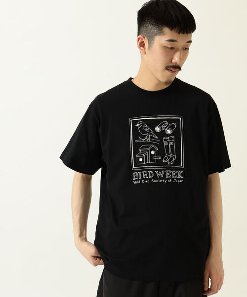 BEAMS（ビームス）の「日本野鳥の会 / BIRD WEEK T-shirt（Tシャツ/カットソー・メンズ・ブラック・SMALL/MEDIUM/LARGE/X-LARGE）」の3枚目の写真
