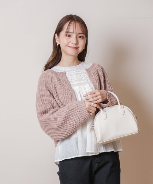 flower(フラワー)の「ミックスカラーカーディガン(カーディガン/ボレロ・レディース・ホワイト/ピンク・FREE)」の16枚目の写真