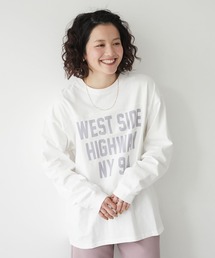 SEVENDAYS=SUNDAY | 16/-OE天竺フットボールプリントロンTEE　＊(Tシャツ/カットソー)