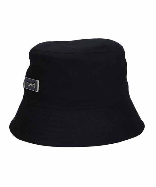 X-girl(エックスガール)の「LOGO BUCKET HAT/ロゴネーム バケットハット(ハット・レディース・ブラック/グレー/オレンジ・ONE SIZE)」の5枚目の写真