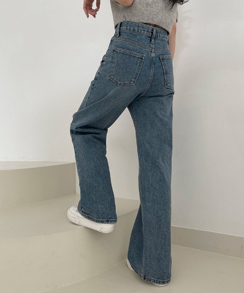 BEIDELLI（ベイデリー）の「[BELLIDE MADE] ビッグポケットハイウエストワイドデニム（デニムパンツ・レディース・ブルー・SMALL/MEDIUM/LARGE）」の8枚目の写真