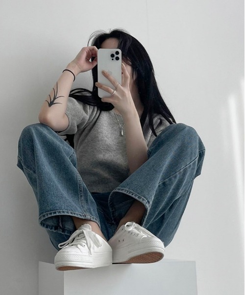 BEIDELLI（ベイデリー）の「[BELLIDE MADE] ビッグポケットハイウエストワイドデニム（デニムパンツ・レディース・ブルー・SMALL/MEDIUM/LARGE）」の13枚目の写真