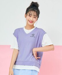 algy | ベストレイヤード風スクール転写T(Tシャツ/カットソー)