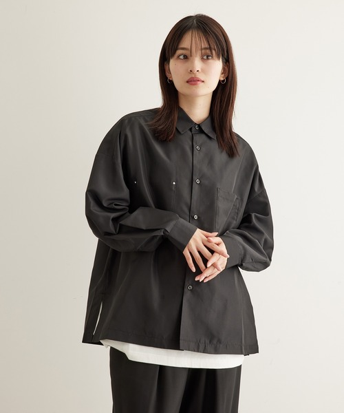 JUNRED（ジュンレッド）の「tai×JUNRed  リラックスワイドリベットシャツ（シャツ/ブラウス・メンズ・ブラック/オフホワイト/ライトグリーン・FREE/S/M/L）」の8枚目の写真