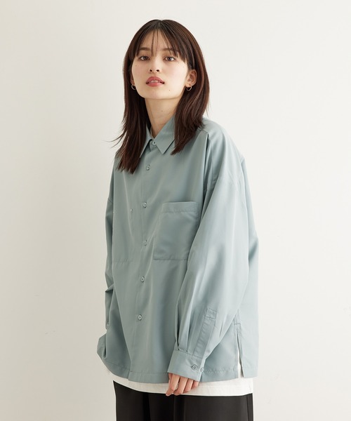 JUNRED（ジュンレッド）の「tai×JUNRed  リラックスワイドリベットシャツ（シャツ/ブラウス・メンズ・ブラック/オフホワイト/ライトグリーン・FREE/S/M/L）」の9枚目の写真