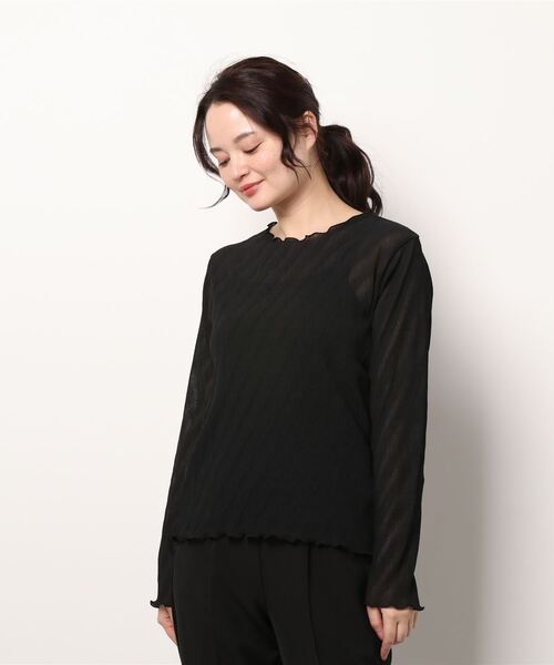 axes femme（アクシーズファム）の「インナーセットシアートップス（T